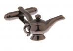 Gunmetal Tone Aladdin Lucky Magic Lamp Cufflinks  3.jpg